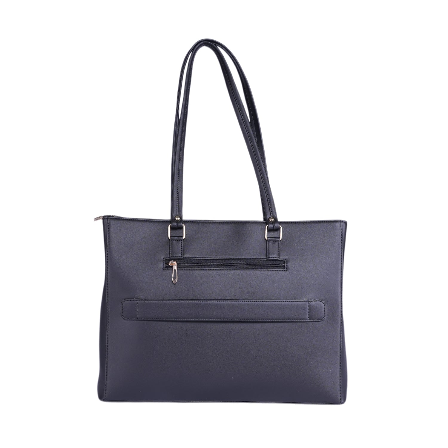 HORRA Vegan Leather 14 Inch Laptop Tote Bag For Women Office Use With Padded Laptop Compartment