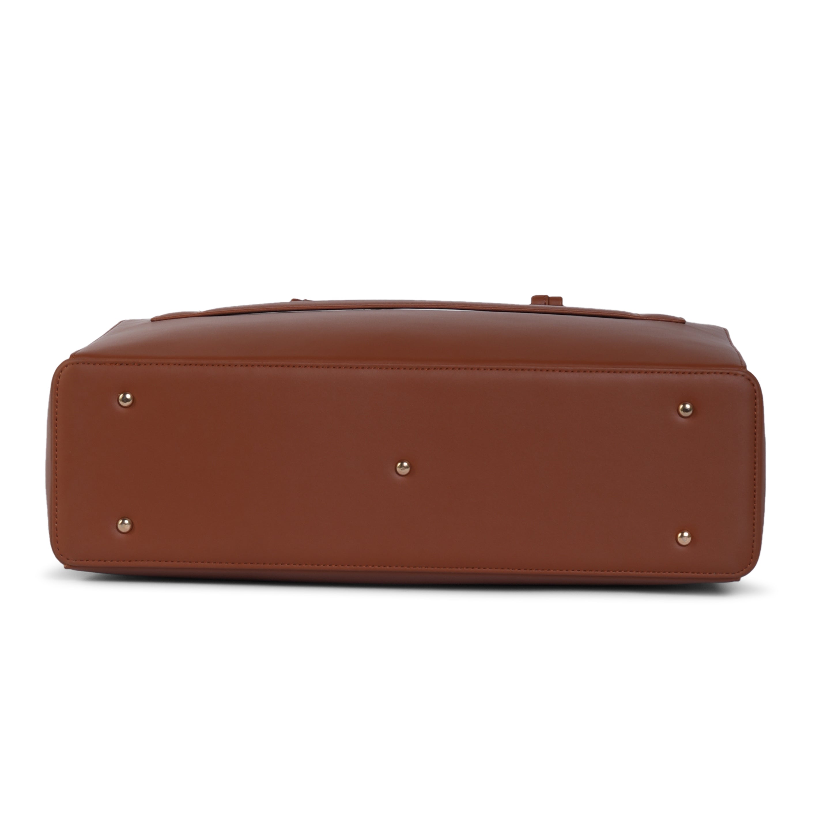 HORRA Vegan Leather 14 Inch Laptop Tote Bag For Women Office Use With Padded Laptop Compartment