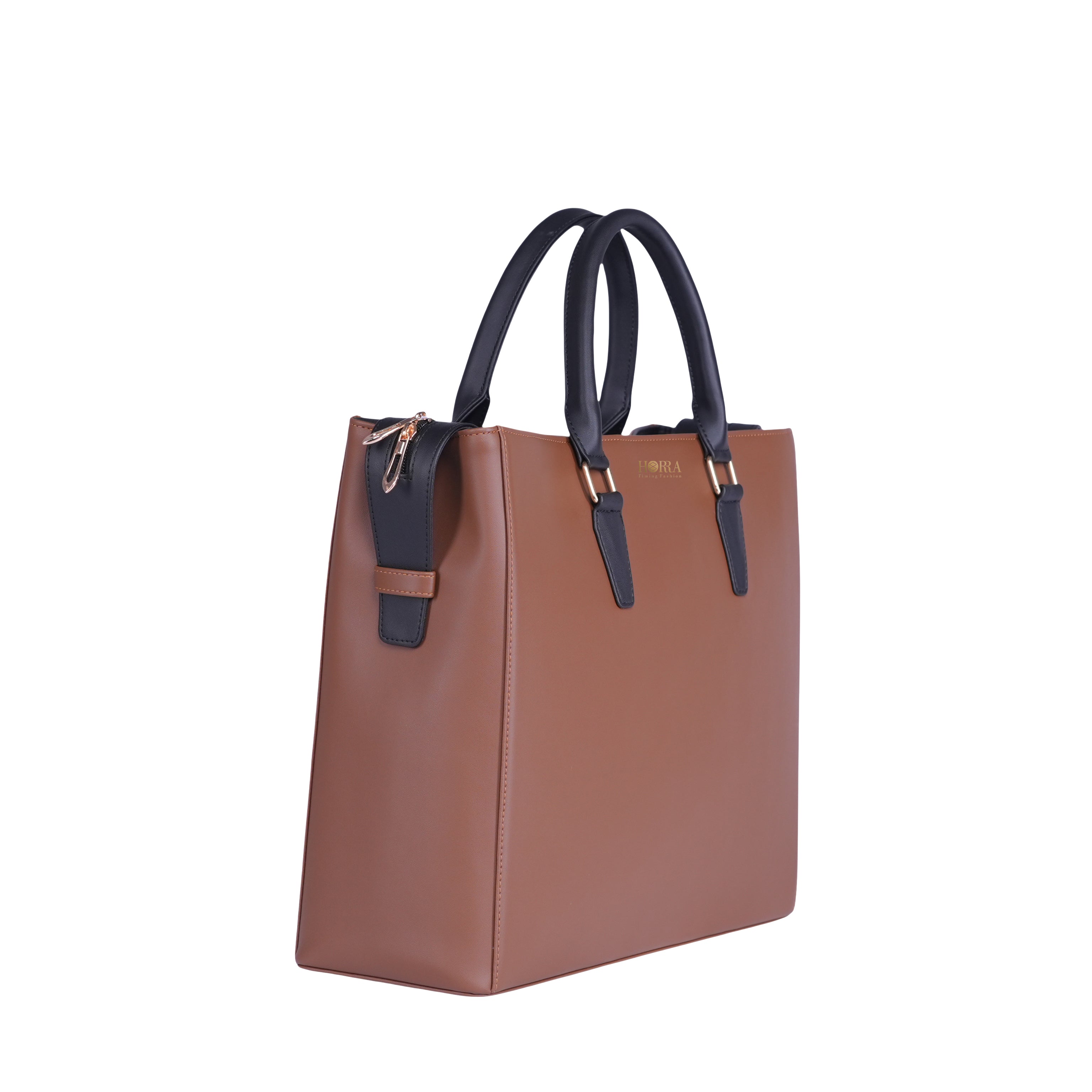 HORRA 14 Inch Laptop Tote Bag For Women Office use With Detachable Strap | Laptop Tote for Work| For College| Latest Stylish Ladies Laptop Handbag|Vegan Leather Handbag | Daily & Travel Use |