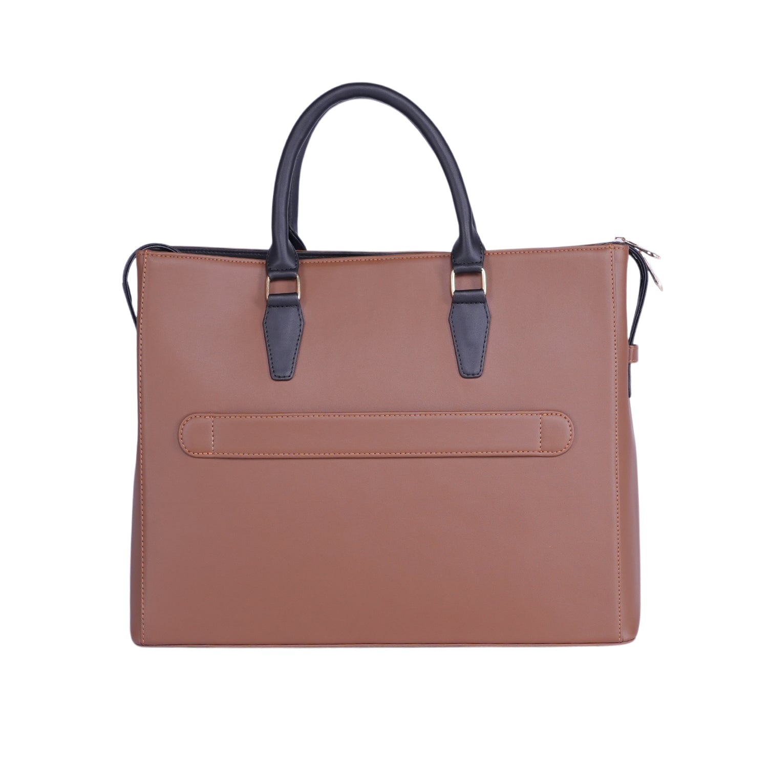 HORRA Vegan Leather 14 Inch Laptop Tote Bag For Women Office use With Padded Laptop Compartment & Detachable Strap