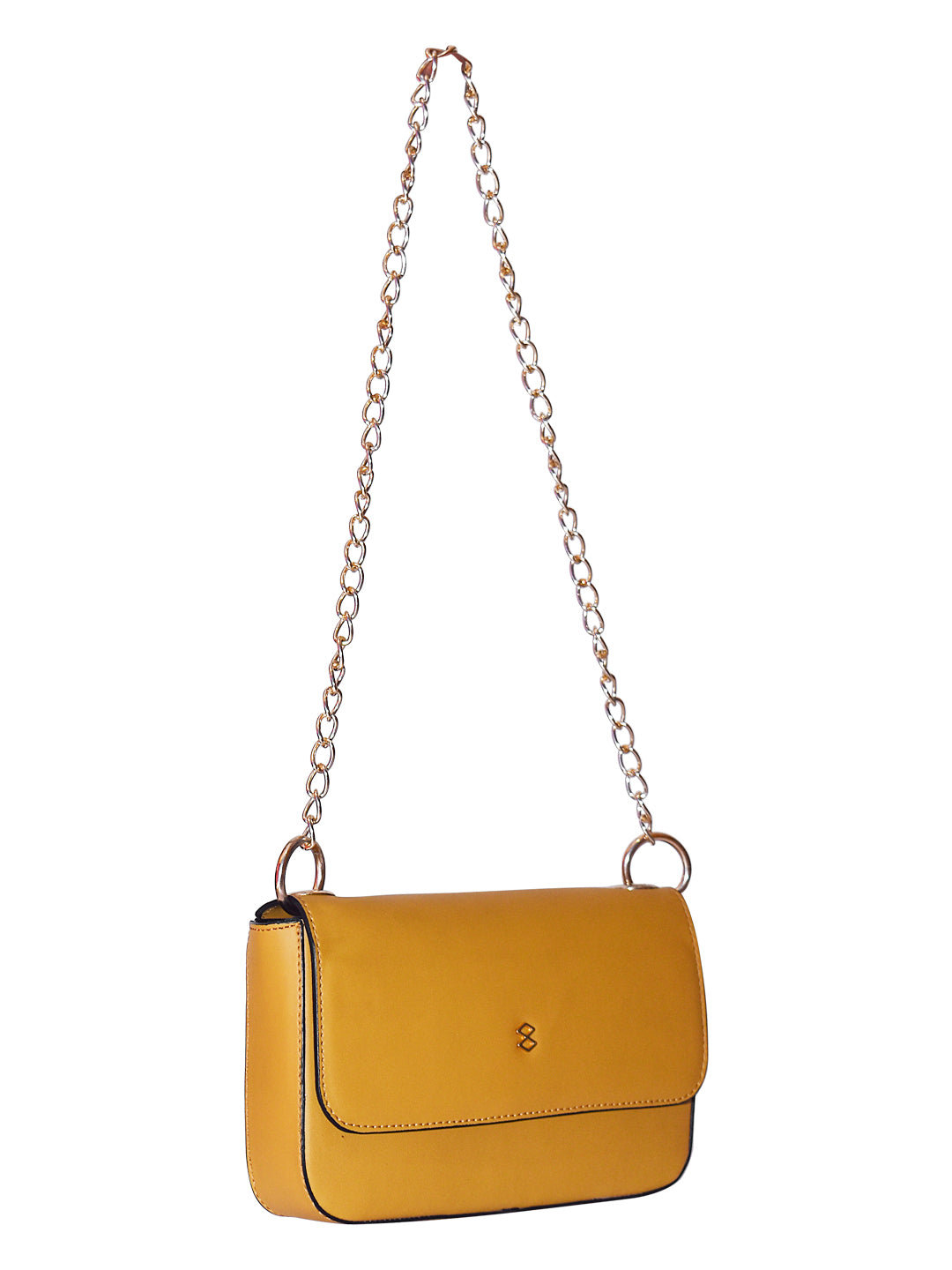 Horra Casual Solid Shoulder Bag Yellow