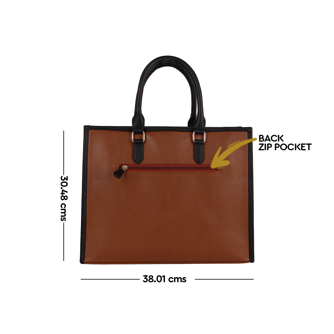 HORRA BIG OFFICE TOTE BAG FOR WOMEN COMPATIBLE FOR 13 INCH LAPTOP