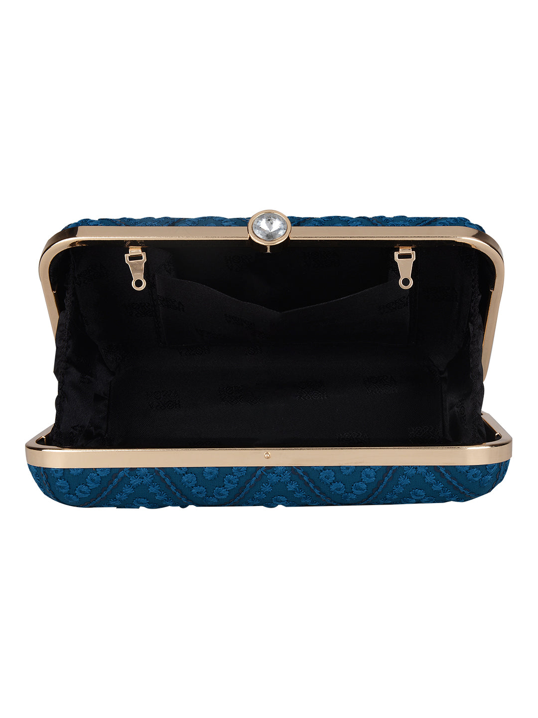 ZigZag Fabric Clutch - Horra Luxury