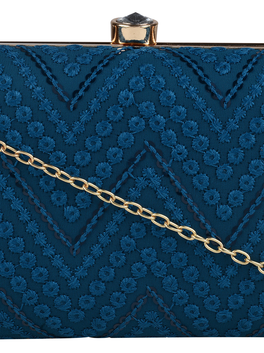 ZigZag Fabric Clutch - Horra Luxury