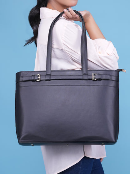 HORRA 14 Inch Laptop Shoulder Bag For Women Office use| Laptop Tote Bag for Work| For College| Latest Stylish Ladies Laptop Handbag |Vegan Leather Handbag | Daily &amp; Travel Use |