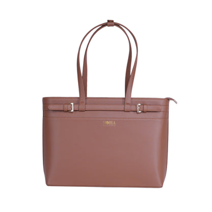 HORRA 14 Inch Laptop Shoulder Bag For Women Office use| Laptop Tote Bag for Work| For College| Latest Stylish Ladies Laptop Handbag |Vegan Leather Handbag | Daily &amp; Travel Use |