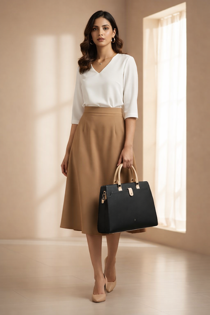 HORRA OFFICE HANDBAG FOR WOMEN COMPATIBLE FOR 13 INCH LAPTOP