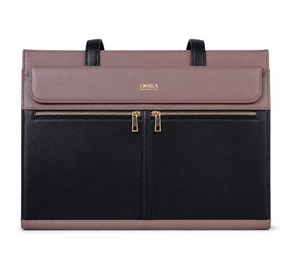 HORRA Vegan Leather 14 Inch Laptop Handbag For Women Office use