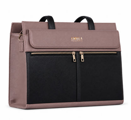 HORRA Vegan Leather 14 Inch Laptop Handbag For Women Office use
