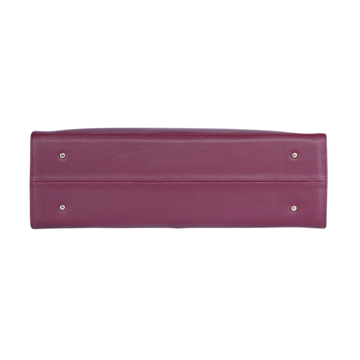 HORRA Vegan Leather 14 Inch Laptop Tote Bag For Women Office use- Black and  Wine