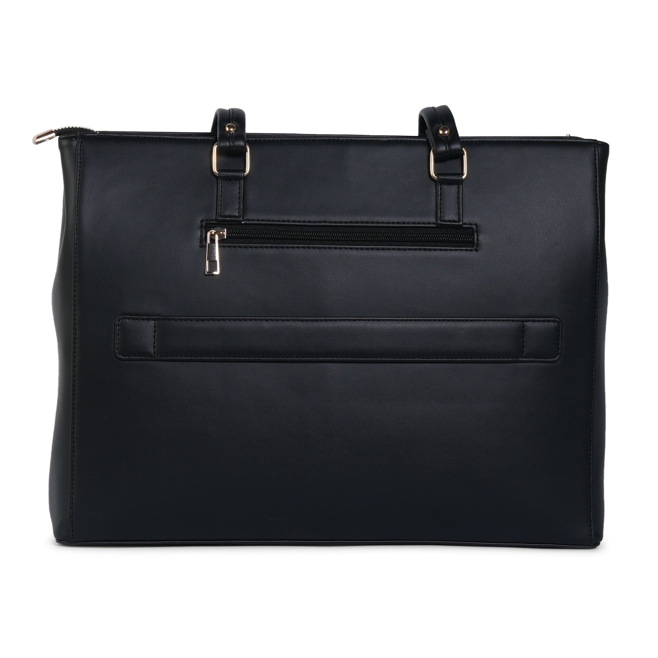 HORRA Vegan Leather 14 Inch Laptop Tote Bag For Women Office Use With Padded Laptop Compartment