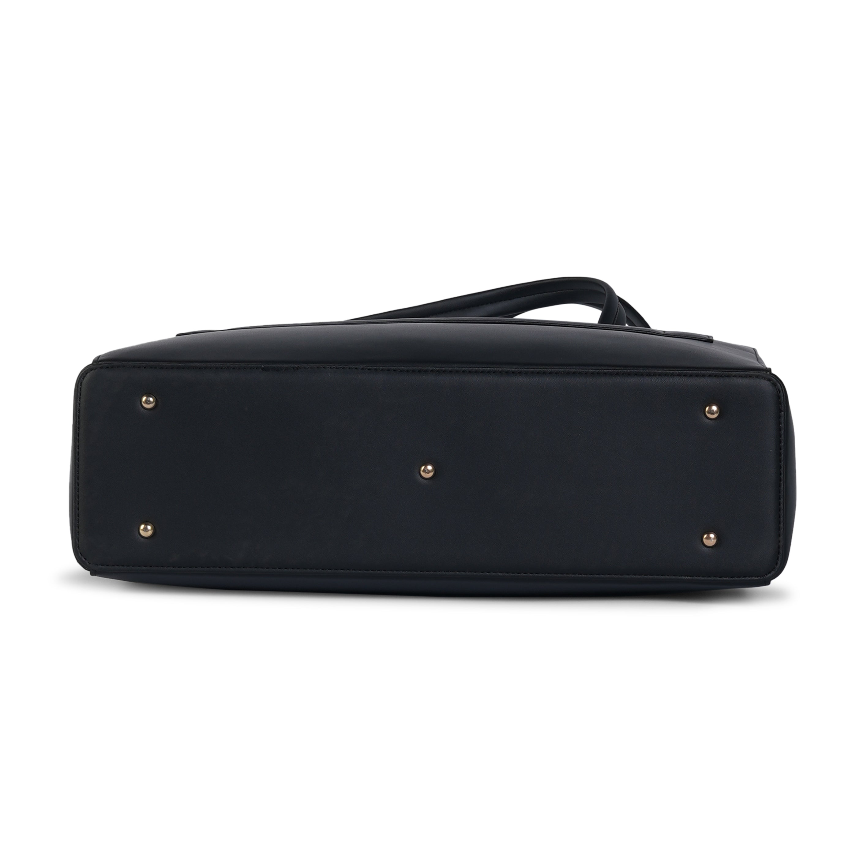 HORRA Vegan Leather 14 Inch Laptop Tote Bag For Women Office Use With Padded Laptop Compartment
