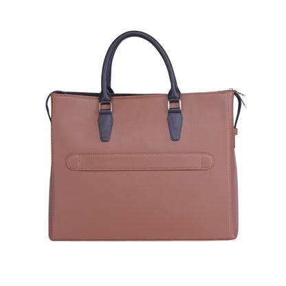 HORRA 14 Inch Laptop Tote Bag For Women Office use With Detachable Strap | Laptop Tote for Work| For College| Latest Stylish Ladies Laptop Handbag|Vegan Leather Handbag | Daily &amp; Travel Use |