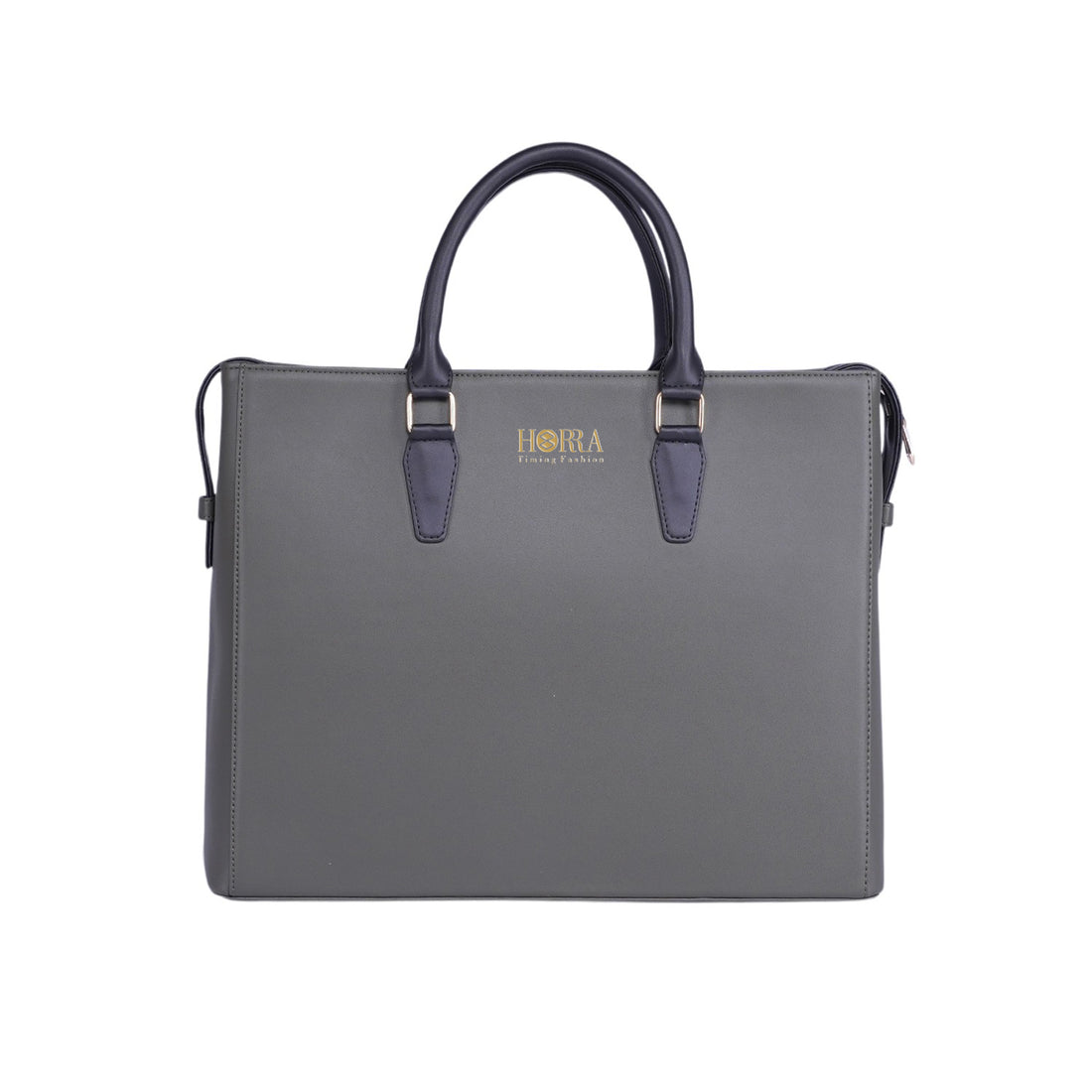 HORRA Vegan Leather 14 Inch Laptop Tote Bag For Women Office use With Padded Laptop Compartment &amp; Detachable Strap