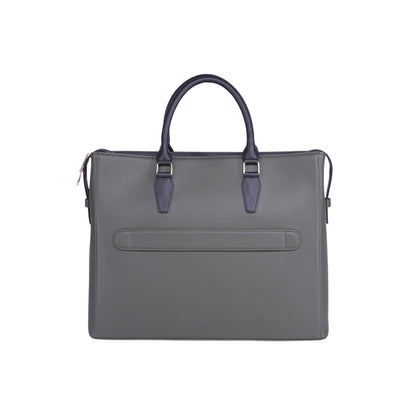 HORRA Vegan Leather 14 Inch Laptop Tote Bag For Women Office use With Padded Laptop Compartment &amp; Detachable Strap