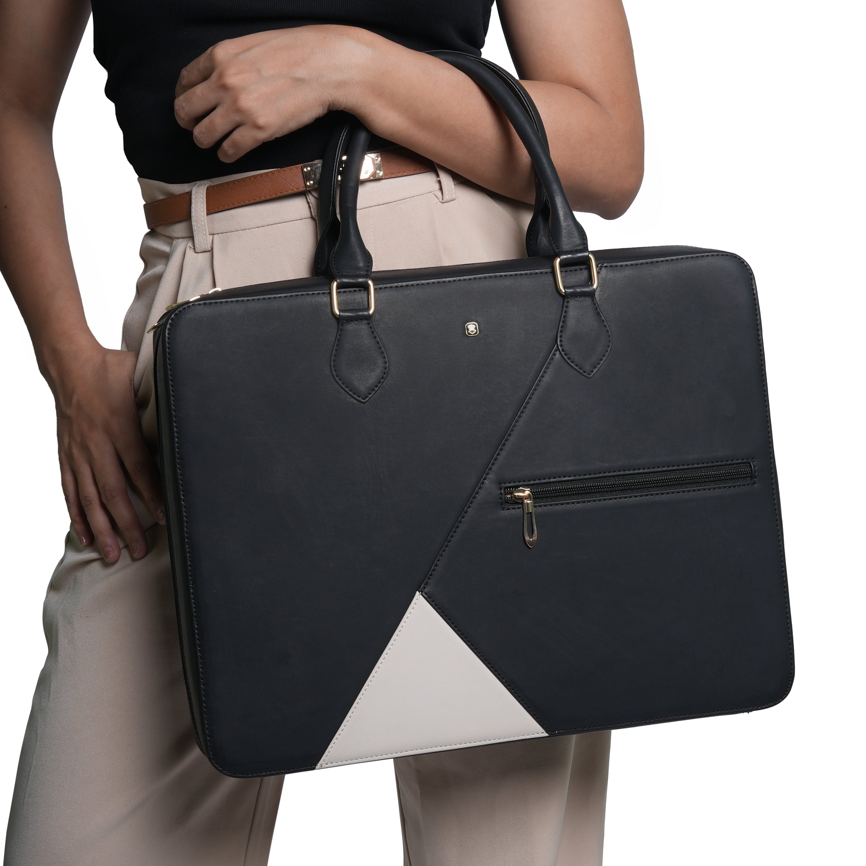 Horra Colorblocked 15 Inch Laptop Bag For Men and Women