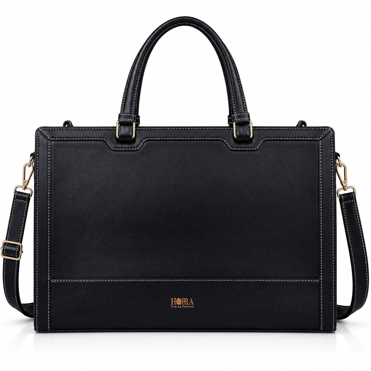 HORRA Vegan Leather 14 Inch Laptop Handbag For Women Office use