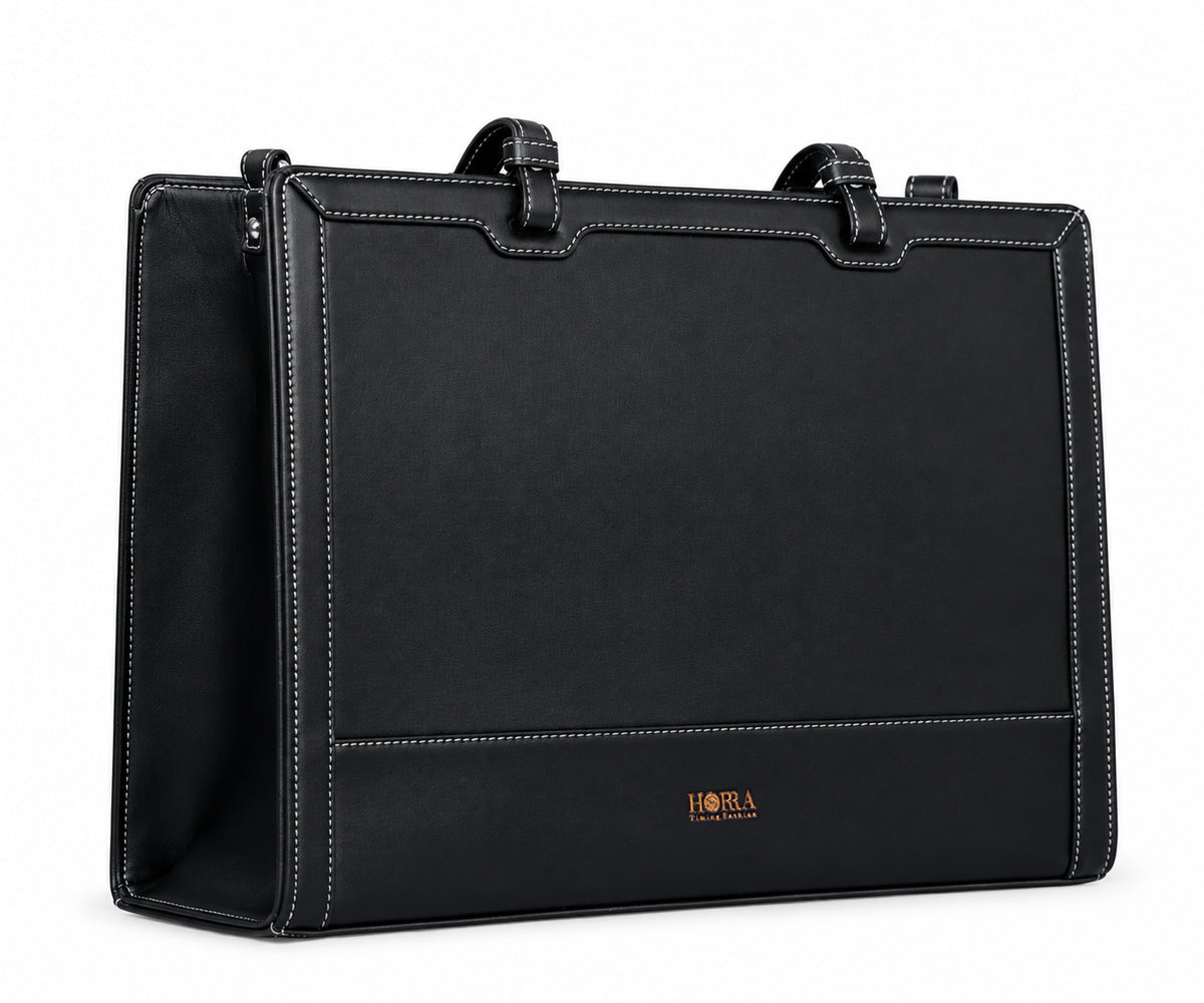 HORRA Vegan Leather 14 Inch Laptop Handbag For Women Office use