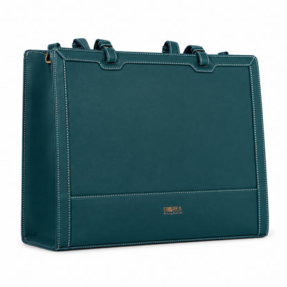 HORRA Vegan Leather 14 Inch Laptop Handbag For Women Office use