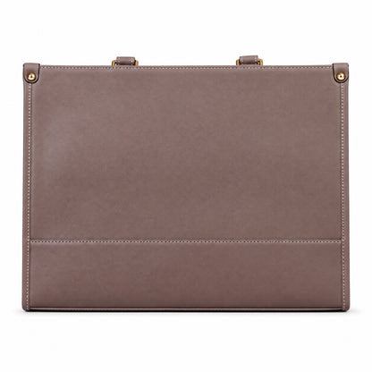 HORRA 14-Inch Laptop Tote Bag Stylish Vegan Leather Office Handbag with Adjustable Shoulder Strap for Women