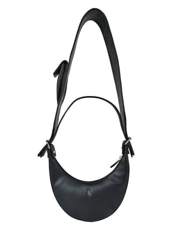 Horra Casual Half Moon Crossbody Sling Bag with two Detachable Straps