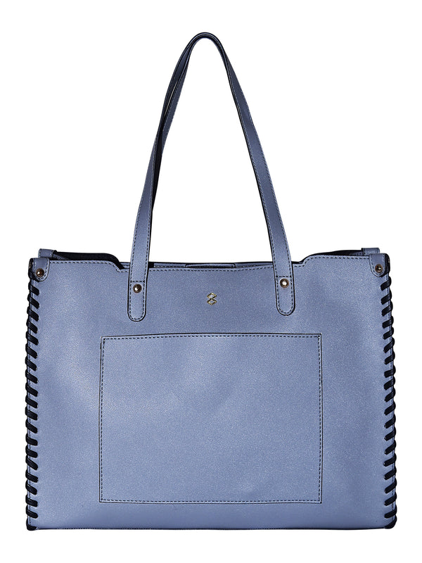 Horra Oversized Tote Bag With Front Pocket Grey