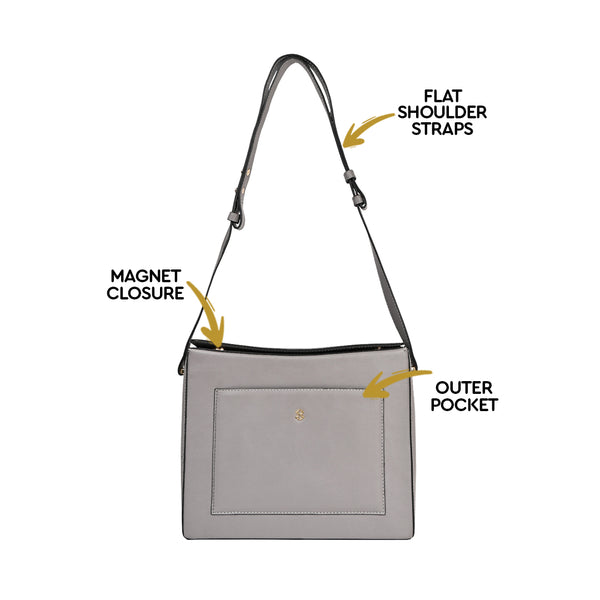 Horra Women's Shoulder Bag-Grey