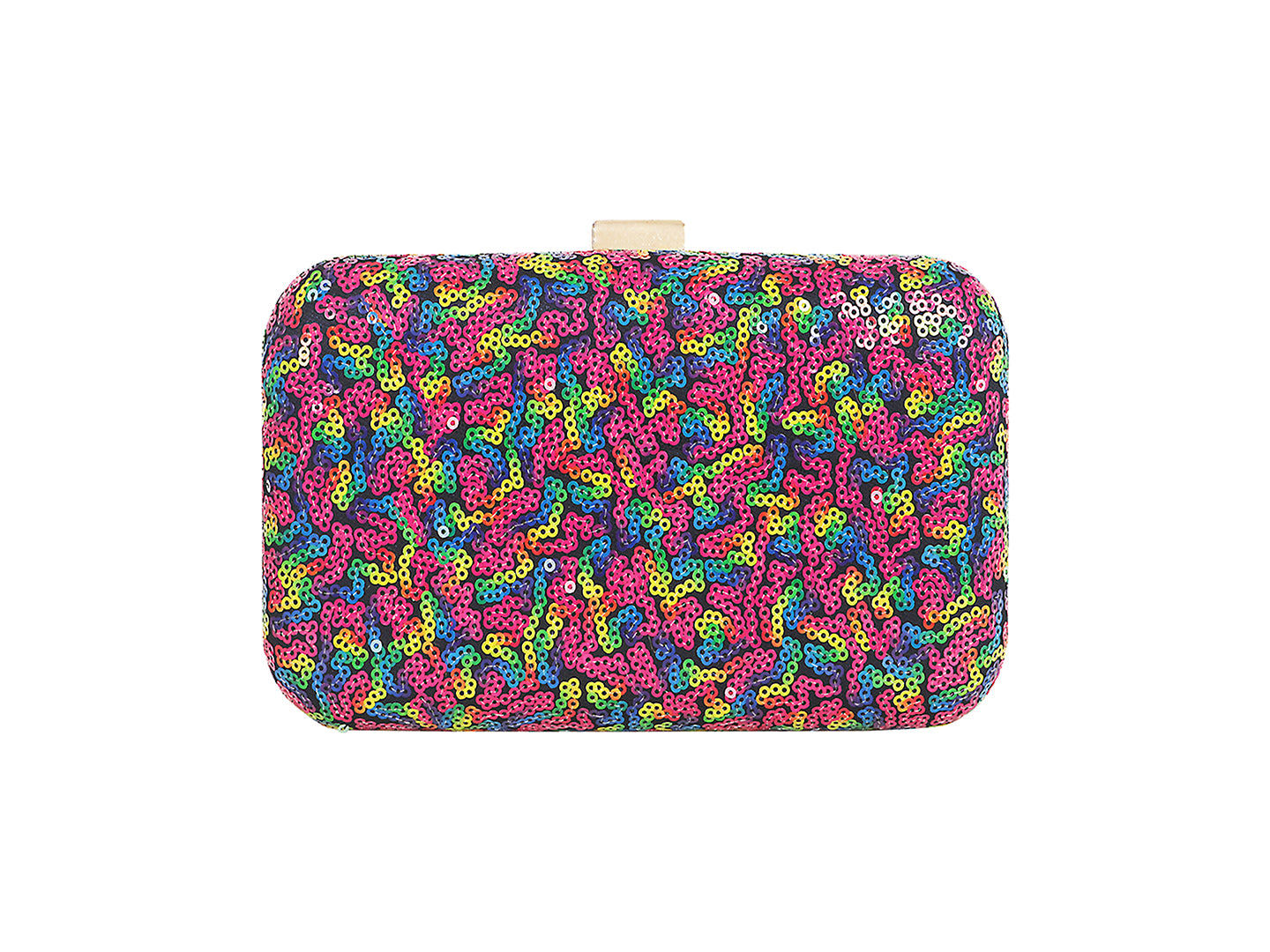 Multicolor Solid Rainbow Clutch - Horra Luxury
