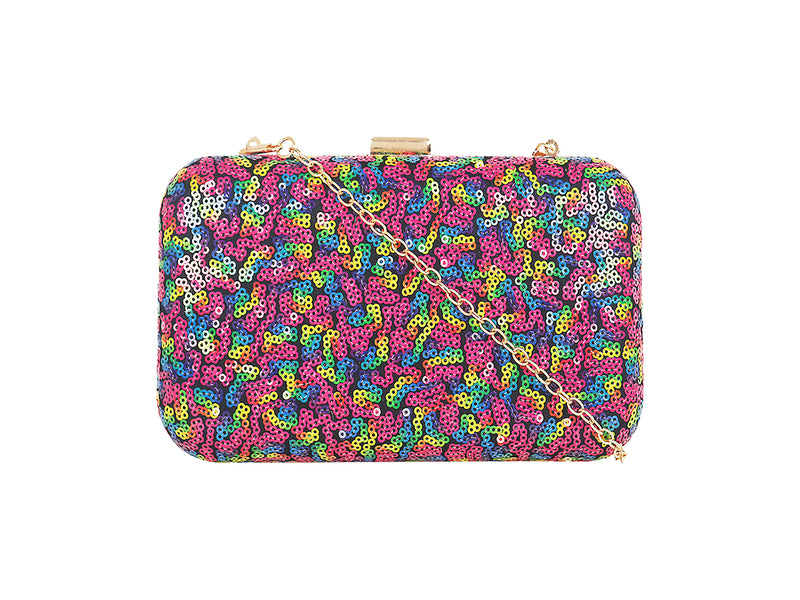 Women Acrylic Purses Multicolor Geometric Patterns Box Clutch Bag Fashion  Elegant Evening Party Cocktail Clutch Purse Handbag Crossbody Bag  (Multi-colored): Handbags: Amazon.com